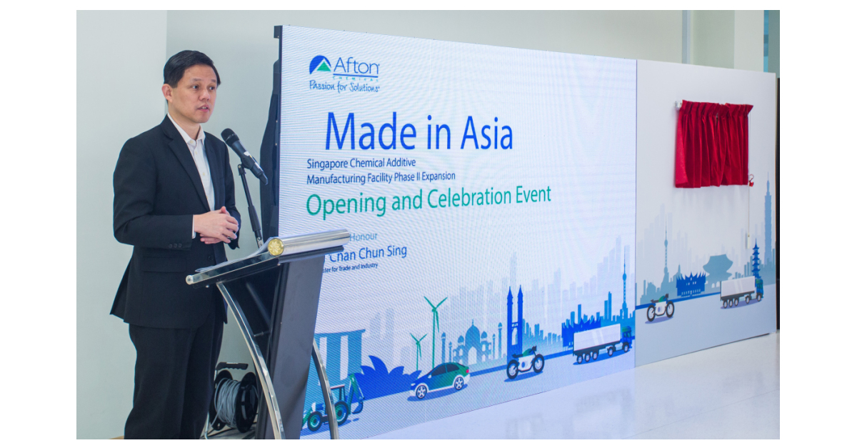 Afton Chemical’s S$380 Million Phase II Expansion of Its Jurong Island ...