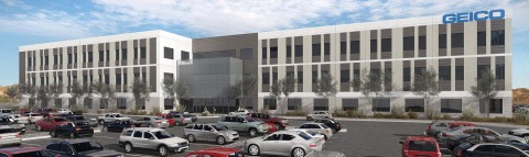 Rendering of GEICO’s new Tucson regional office (Bourn Companies)