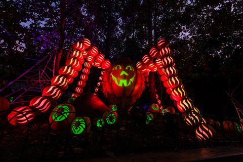 Dollywood's Great Pumpkin LumiNights doubles in size this season with several new displays alongside a number of returning favorites, like the popular pumpkin spider from last season. (Photo: Business Wire)