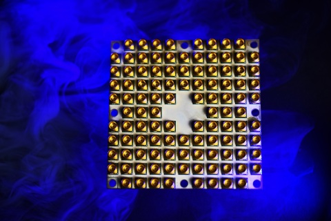 Intel Corporation's 49-qubit quantum computing test chip, code-named 