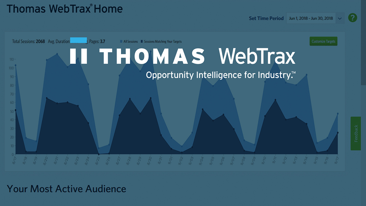 Track, identify, & engage high value opportunities like never before with Thomas WebTrax® 3.0.