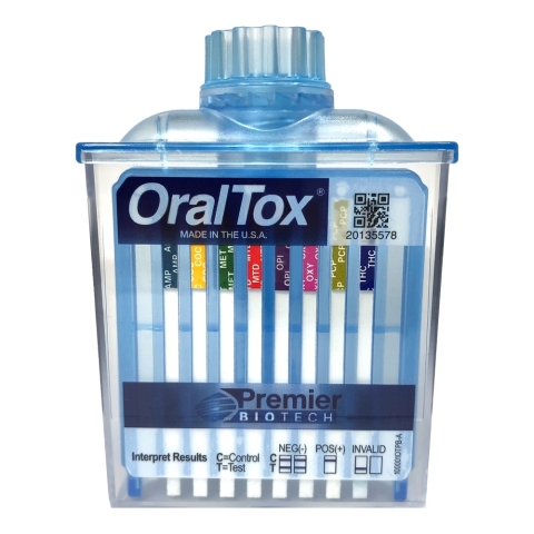 Premier Biotech Inc. OralTox - FDA 510(k) Cleared Rapid Oral Fluid Drug Testing Device https://www.premierbiotech.com (Photo: Premier Biotech Inc.)
