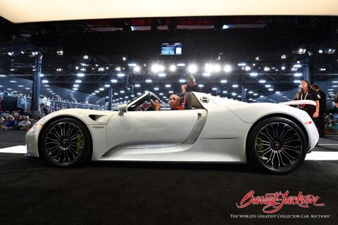 Barrett-Jackson ended the 2018 auction cycle in an incredible way at the 11th annual event in Las Vegas with record sales, celebrity guests from the entertainment and sports industries, and a celebratory final stop of the company’s first yearlong charity campaign, Driven Hearts. (Photo: Business Wire)