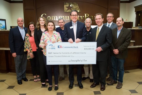 CommunityBank of Texas and FHLB Dallas awarded $16K in Partnership Grant Program funds to Habitat fo ... 