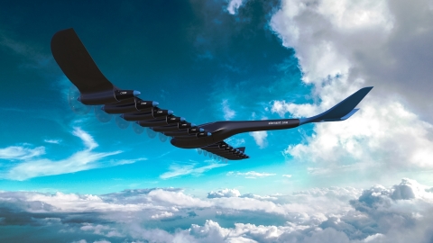 ELEMENT ONE est un avion électrique longue distance utilisant un système de propulsion distribuée fonctionnant avec des piles à hydrogène. (Photo: Business Wire)