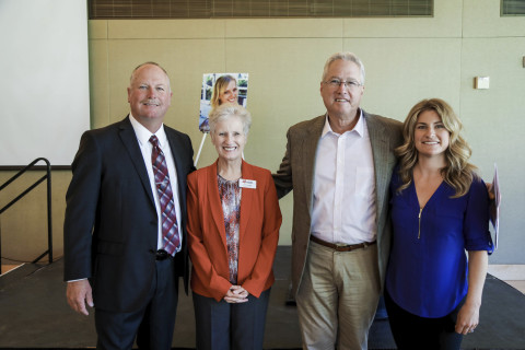 Left to right: Wes Morgan, retired LPD officer, Carol Leister, MADD National Board Member, Dave Ches ... 