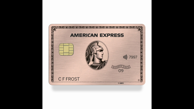 The new American Express Gold Card and limited edition rose gold Card
