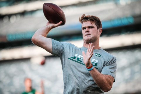 New York Jets rookie quarterback Sam Darnold. (Photo: Dan Szpakowski / New York Jets)
