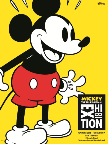 "Mickey: The True Original Exhibition" celebrates 90 years of Mickey Mouse's impact on art and popular culture. The exhibition opens in New York City on November 8, 2018. (Graphic: Business Wire)