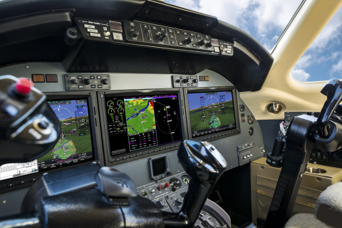 G5000 in a Citation Excel business jet. (Photo: Business Wire)