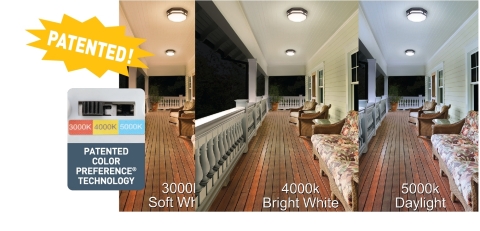 ETi Solid State Lighting's patented Color Preference® technology allows simple color temperature selection for LED lighting. (Photo: Business Wire)