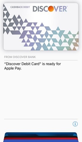 Discover Cashback Debit on Apple Pay® (Photo: Business Wire)