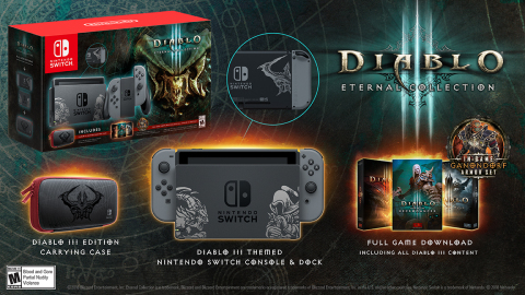 The devil is literally in the details of a new Nintendo Switch bundle featuring Blizzard's legendary game Diablo III: Eternal Collection, launching exclusively at GameStop on Nov. 2. (Graphic: Business Wire)