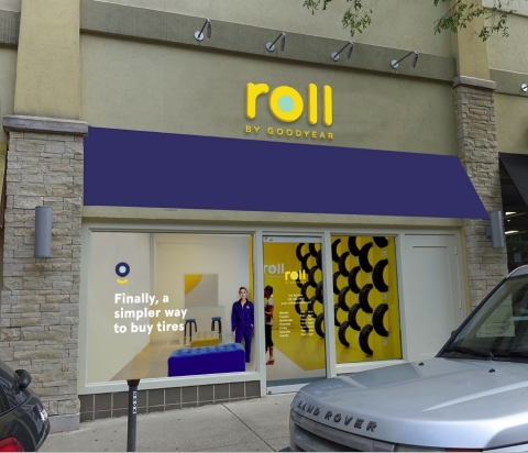 Roll by Goodyear showrooms are strategically located in vibrant lifestyle centers where people live, work and play. Once tires are purchased either online or in-store, guests can pick from a handful of installation options, including dropping off their keys at a showroom and enjoying the nearby amenities while their tires are changed. (Photo: Business Wire)