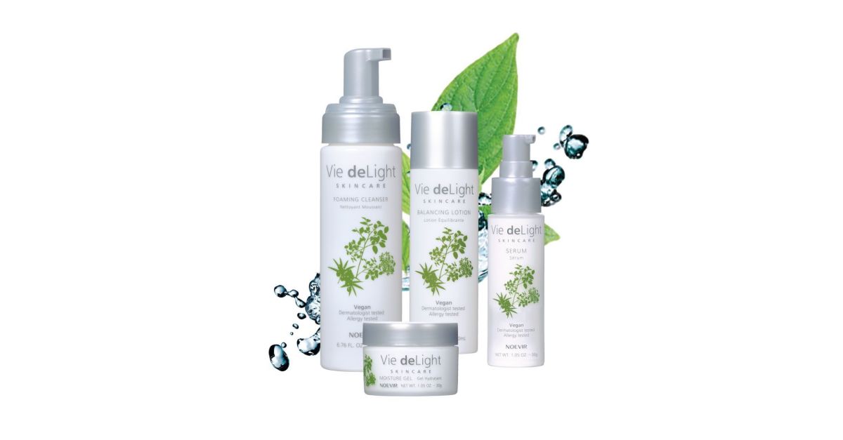 Noevir Vie deLight Vegan Skincare: Facial Cleanser, Toner, Serum, sale Moisture Cream