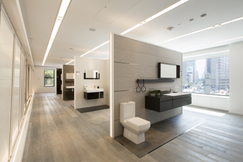 A showroom within Porcelanosa's New York City location (Photo: Business Wire)