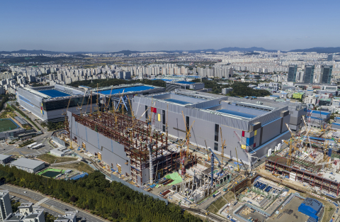 Samsung's newest EUV fab under construction in Hwaseong, South Korea (Photo: Business Wire)