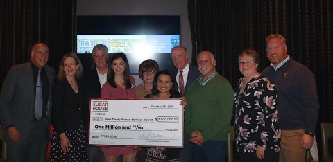 SugarHouse Casino presents the Penn Treaty Special Services District Board with its annual $1 million contribution. (Photo: Business Wire)