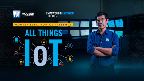 Global distributor Mouser Electronics and engineer spokesperson Grant Imahara team up to launch All Things IoT, the latest series in Mouser's Empowering Innovation Together program. The new series kicks off with Imahara's visit to the HPE IoT Innovation Lab in Houston to learn how the Internet of Things is impacting our workplaces and cities. To learn more, visit www.mouser.com/empowering-innovation/all-things-iot. (Photo: Business Wire)