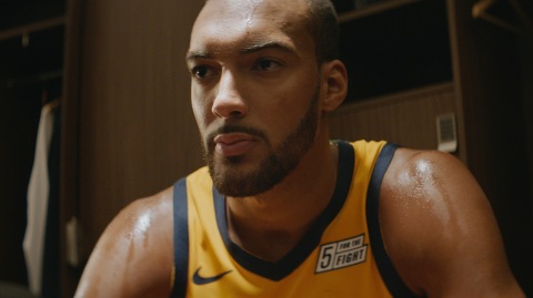 Rudy Gobert suited up. (Photo: Business Wire)