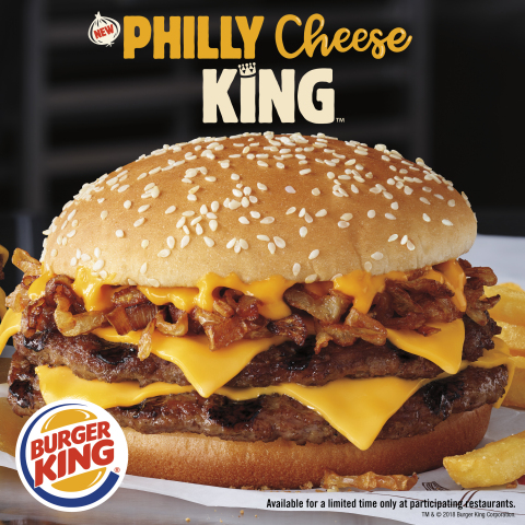 BURGER KING® Launches the PHILLY CHEESE KING® Nationwide Except at One Restaurant in Philadelphia (Photo: Business Wire)