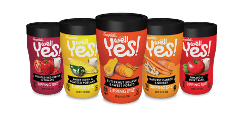 Campbell's Well Yes! Sipping Soups Offer Nutritious On-the-Go Snacking in Five Delicious Flavors (Photo: Business Wire)