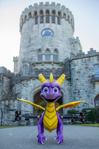 To celebrate the launch of Spyro Reignited Trilogy on November 13, Activision has created the first ever, fire-breathing and talking Spyro drone. The Spyro drone breathes real fire and speaks iconic lines from the game! What’s more, the life-sized drone will be capturing and sharing its adventures on the @Spyro and @Spyrothedragon social media channels for fans to enjoy. (Photo: Business Wire)