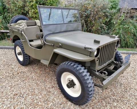 This 1945 Willys Jeep MB once owned by movie star and the &ldquo;King of Cool&rdquo; Steve McQueen, star of lege ... 