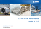 Albany International Reports Third-Quarter Results