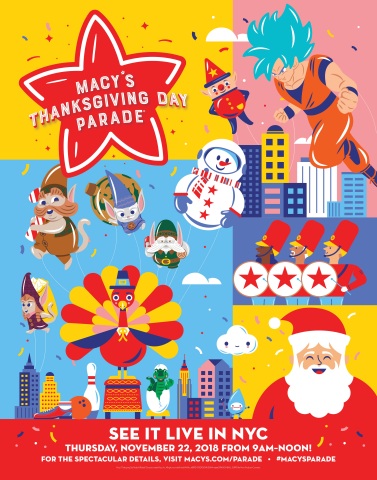 The world-renowned Macy’s Thanksgiving Day Parade® officially kicks off the season with the 92nd edition of the holiday tradition on Thursday, Nov. 22 at 9 a.m. ET. (Graphic: Business Wire)