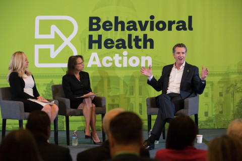 In a historic meeting with Behavioral Health Action, Lt. Gov. Gavin Newsom committed to making behavioral health a top priority if elected governor. (Photo: Business Wire)