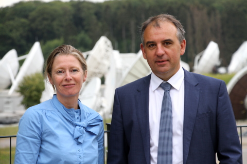 Corinne Mailles Deputy General Manager Of Telespazio France &Amp; Patrick Biewer, Ceo Of Govsat (Photo:  ... 