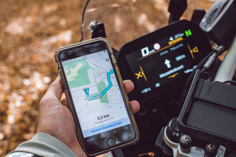 TomTom and BMW Motorrad Provide In-Bike Navigation via App (Photo: Business Wire)