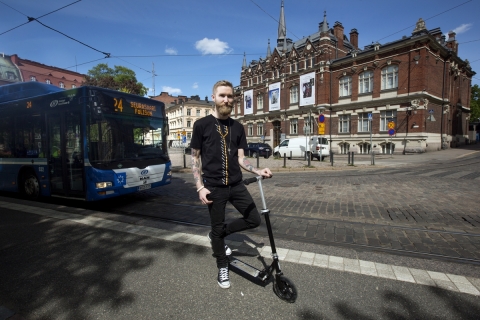 Helsinki Region Transport HSL's IdeaLab winners were announced - electric scooters are racing to the streets and on-demand services return for an agile trial (Photo: Business Wire)