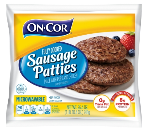 On-Cor Fully Cooked Sausage Patties (Photo: Business Wire)