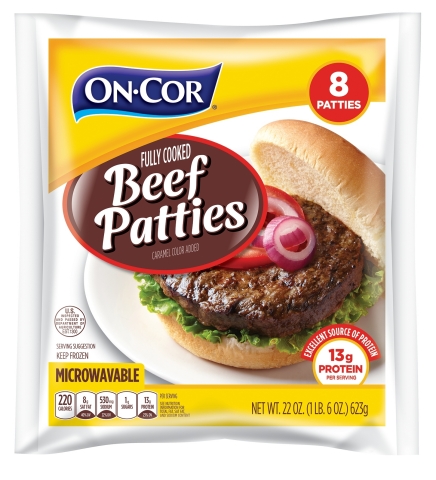 On-Cor Fully Cooked Beef Patties (Photo: Business Wire)