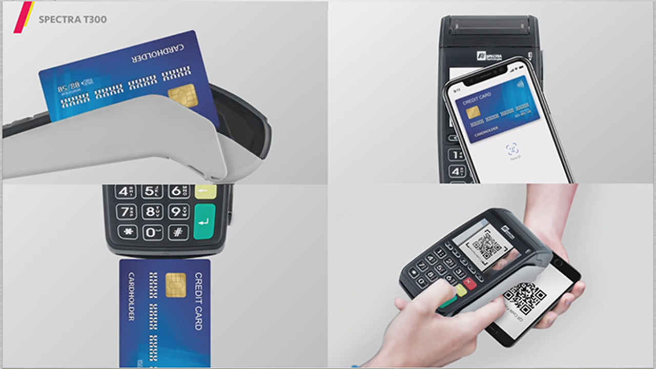 All-in-one stylish T300 POS Terminal suitable for varies kind of payment projects.