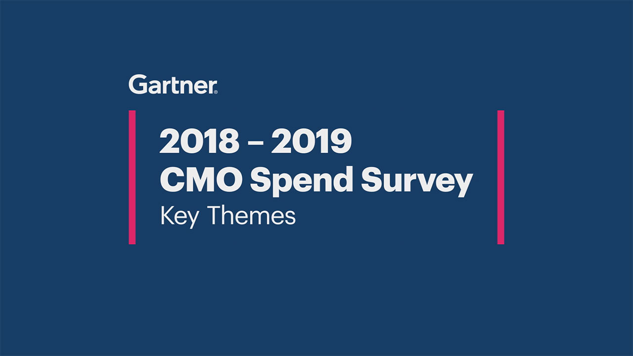 Key Findings from Gartner's CMO Spend Survey 2018