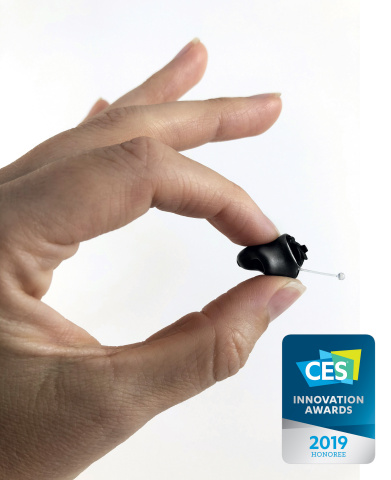 The Phonak Virto B-Titanium has been recognized as a CES 2019 Innovation Award honoree for 3D Printing (Photo: Business Wire)