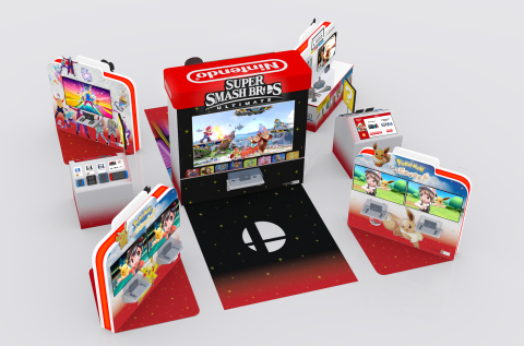 Some of the hottest Nintendo Switch games of the holiday season will be playable at the Nintendo Switch Holiday Experience, coming to select shopping centers all around the U.S. starting on Nov. 10. The all-star lineup of family-friendly games includes Super Smash Bros. Ultimate, Super Mario Party, Mario Kart 8 Deluxe, Just Dance 2019 and Overcooked 2, among others. (Photo: Business Wire)