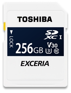 東芝メモリ株式会社：情報漏えい防止機能付きSDメモリカード（256GB）（写真：ビジネスワイヤ）