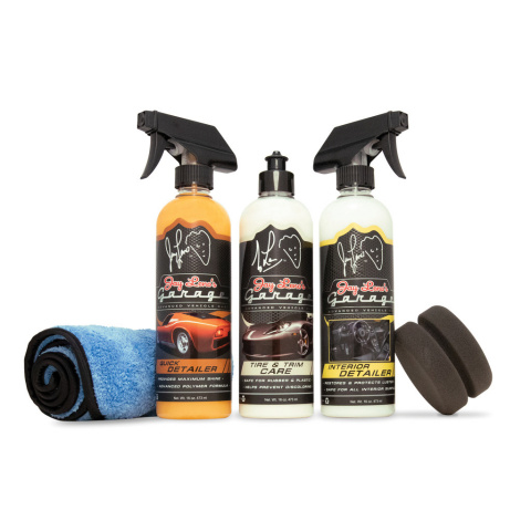 Jay Leno's Garage Show and Shine Five-Piece Kit car care detailing kit is now available exclusively  ... 