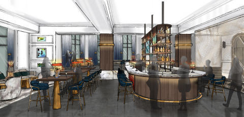 Saint Kate The Arts Hotel Bar Rendering; To Open in Spring 2019 (Photo: Business Wire)
