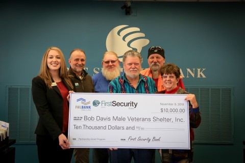 First Security Bank and FHLB Dallas awarded $10,000 in Partnership Grant Program funds to Bob Davis  ... 