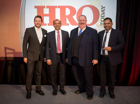 From left to right Zachary Misko, President, HRO Today Member Services; Ragu Bhargava, Co-Founder an ...