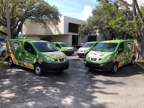 Diamond CBD's mobile fleet in South Florida (Photo: Business Wire)