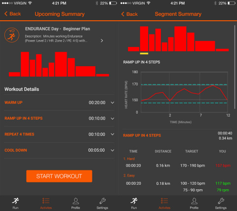SOLOS’ Companion App integrates with TrainingPeaks’ Structured Workouts to show schedules, past workouts and important metrics. (Photo: Business Wire)