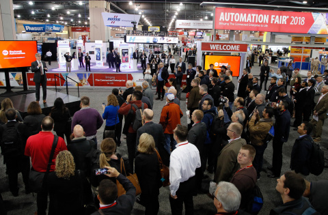 Blake Moret, chairman and CEO, Rockwell Automation, welcomes thousands of attendees to Automation Fair 2018. The event features more than 150 exhibits showcasing the latest technology for industrial manufacturing and production from Rockwell Automation and members of its PartnerNetwork program. (Photo: Business Wire)