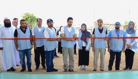 Sheikh Sultan bin Ahmed Al Qasimi, humanitarian envoy of the foundation and chairman of SMC inaugura ... 