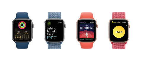 Apple Watch is a health and fitness companion with intelligent coaching features, and water resistance, that is now integrated with the UnitedHealthcare Motion wearable device program (Photo courtesy of Apple).